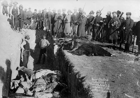 Burial of the Dead at the Battlefield of Wounded Knee