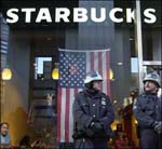Cops Protect Starbucks