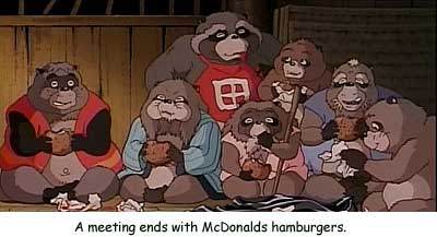 A meeting ends with McDonald's