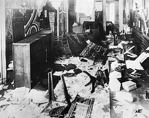 I.W.W. Headquarters after a Palmer Raid, 1919