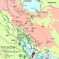 Major Iranian Energy Projects and Pipelines