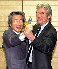 Junichiro Koizumi and Richard Gere