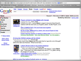 Googling for Odom, Top