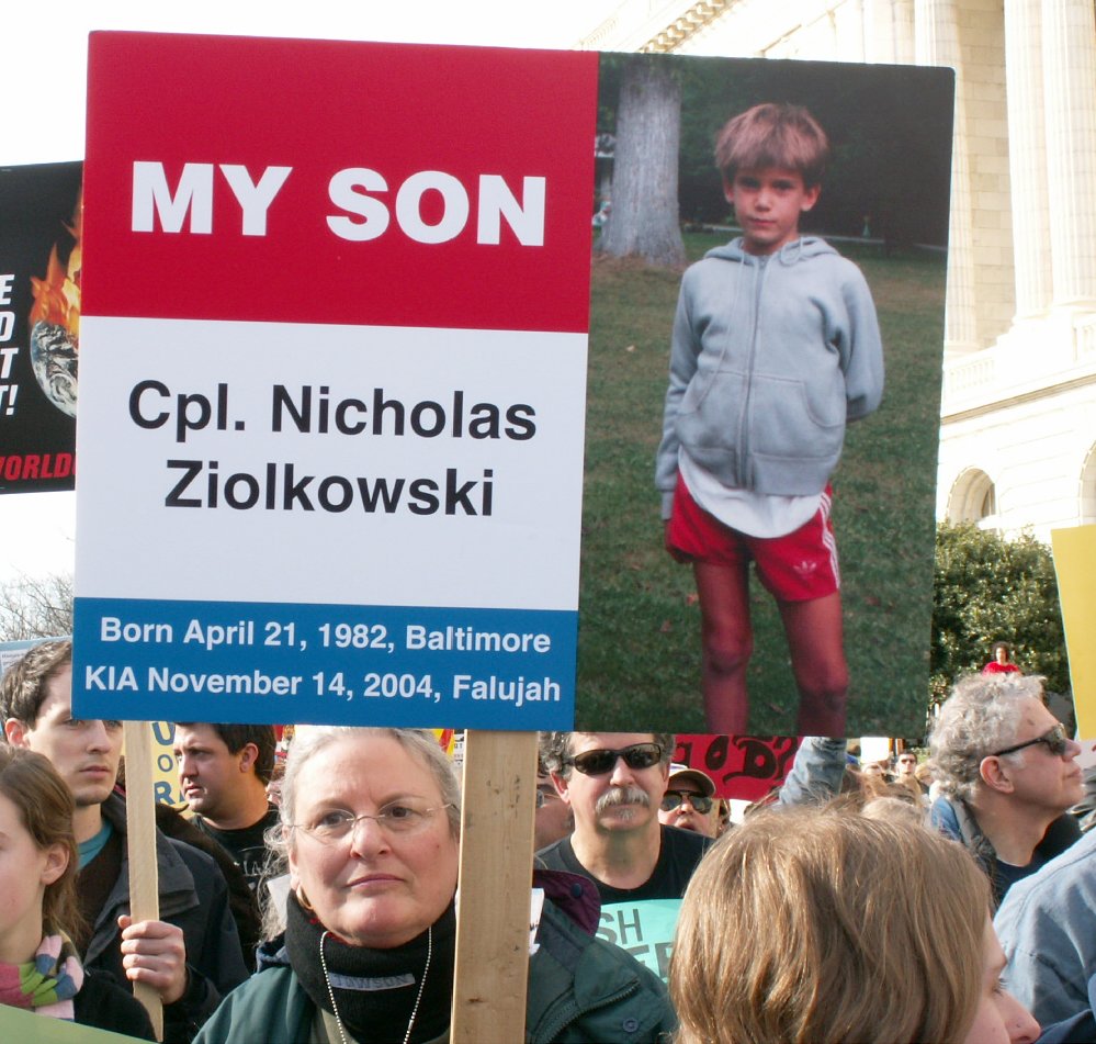 My Son Cpl. Nicholas Ziolkowski, Born April 21, 1982, Baltimore, KIA November 14, 2004, Falujah