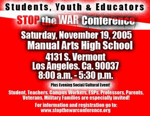Stop the War, LA, 19 November 2005