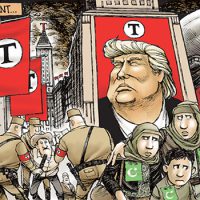 Comic about Trump in the LA Times