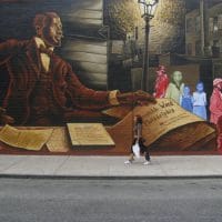 W. E. B. Du Bois mural in Philadelphia, 2011. Photograph by Laurenellen McCann / Flickr