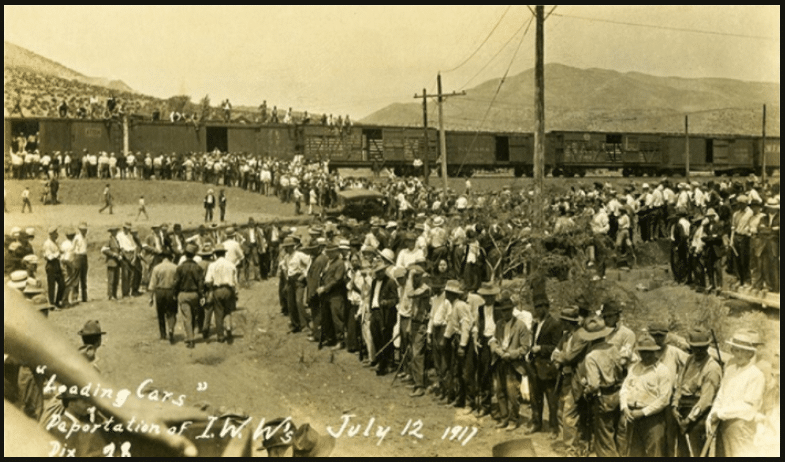 | Bisbee Deportation IWW to Cattle Cars July 12 1917 | MR Online