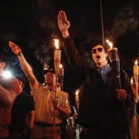 In Charlottesville a "Unite the Right" rally was planned and a march was held ahead of it where alt-righters gathered to march with lit tiki torches.