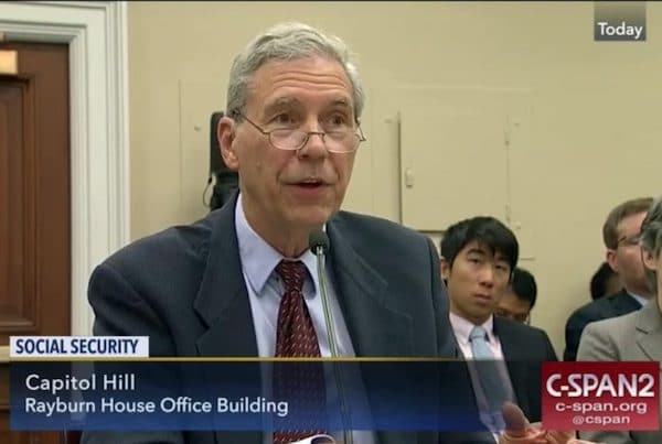 | Stephen C Goss Chief Actuary of the Social Security Administration testifying before congress Photo credit C SPAN | MR Online