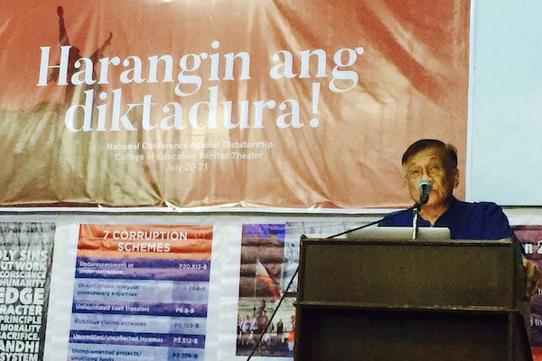 | Intervention by Walden Bello at National Anti Dictatorship Conference University of the Philippines at Diliman July 20 2017 | MR Online