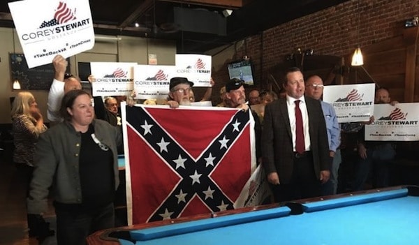 | Trumps Former Virginia Chair Goes Full On Racist Confederate in Bid for Governor Inspired by Trump his former Virginia chair runs the most openly Confederate friendly campaign in recent memory PoliticusUSA 32917 | MR Online