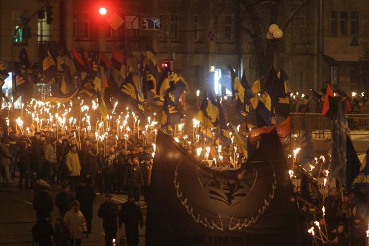 | Fascist torch march in Kiev 1282017 | MR Online