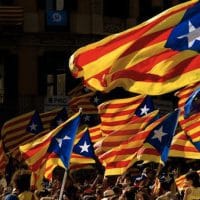 Hundreds of thousands fill the streets demanding the independence of Catalonia in Barcelona (Imago)