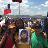 | People hold a picture of Santiago Maldonado Argentinian activist kidnapped and disappeared by the government last August | MR Online