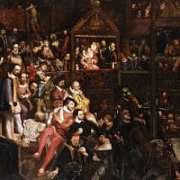 White people; Viewing the Performance of 'The Merry Wives of Windsor’ in the Globe Theatre (1840) by David Scott. Photo courtesy the V&A Musuem