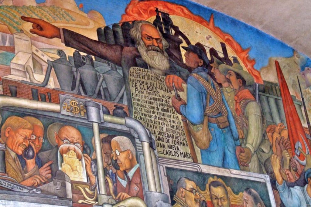 | Section of the Diego Riveras mural From the conquest to 1930 focusing on Marx and the class struggle | MR Online