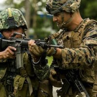 U.S. Marines train Philippine Marine Corps