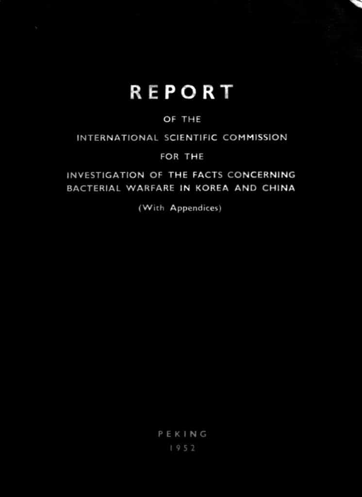 | Report of the International Scientific Commission for the Investigation of the Facts Concerning Bacterial Warfare in Korea and China | MR Online