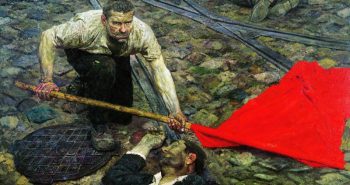 | Picking up the Banner 19571960 painted by Gely Mikhailovich | MR Online