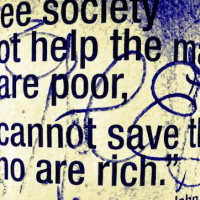 | If a free society cannot help the many who are poor it cannot save the few who are rich John F Kennedy © mSeattle | Flickr | MR Online