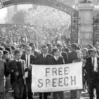 Berkeley free speech movement in 1964 PHOTO: Chris Kjobech