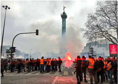 | The March 22 protest in Paris over cuts labour rights and privatisation Photo Twittercommeunbruit | MR Online