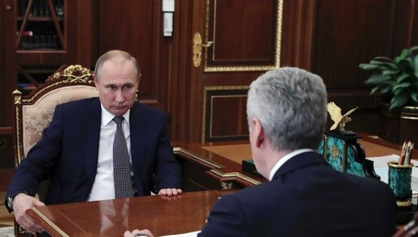 | Vladimir Putin L and Moscow Mayor Sergei Sobyanin | MR Online