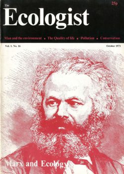 | Karl Marx featured on the front of a 1971 edition of The Ecologist | MR Online
