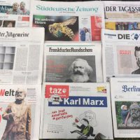 Marx in newspapers