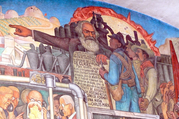 | Mural by Diego Rivera showing the history of Mexico with detail showing Karl Marx Mexico City Palacio Nacional Wolfgang Sauber Wikimedia | MR Online
