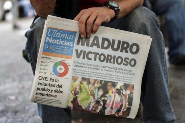 | Maduro received three times as many votes as his closest rival for the presidency Henri Falcón Photo El Confidencial | MR Online