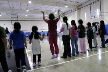 | Children participate in physical education at the T Don Hutto Residential Center | MR Online
