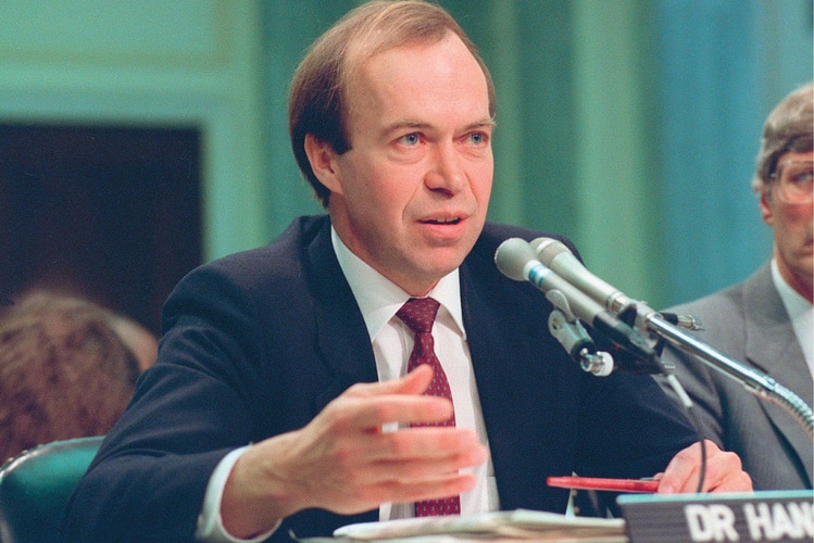| Dr James Hansen before congress in 1988 | MR Online