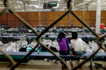 | A holding area for mostly Central American immigrant children at the US Customs and Border Protection Placement Center in Nogales Ariz July 17 2014 Ross D Franklin | AP | MR Online