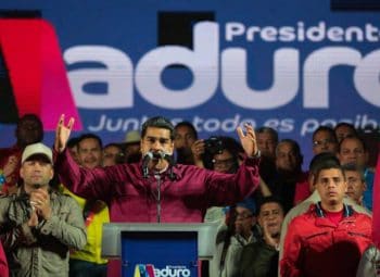| Maduro giving his victory speech in Miraflores palace Photo Prensa Presidencial | MR Online