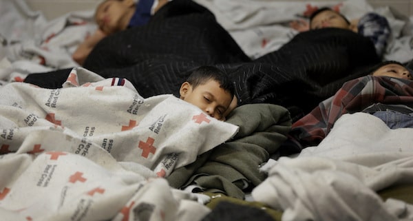 | Child detainees sleep in a holding cell at a US Customs and Border Protection processing facility on June 18 2014 in BrownsvilleTexas | MR Online
