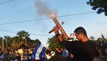 | Masked individuals armed with homemade mortars and bazookas block the streets and incite violence in Nicaragua Photo wwwtelemetrocom | MR Online