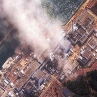 Fukushima Daiichi power plant, three minutes after an explosion on March 14, 2011