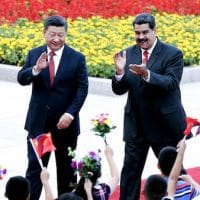 Chinese President Xi Jinping holds a welcome ceremony for his Venezuelan counterpart Nicolas Maduro before their talks in Beijing, capital of China, Sept. 14, 2018. Yao Dawei | Xinhua