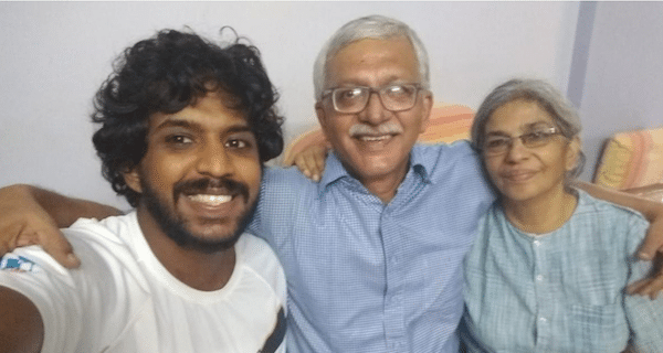 | Sagar Abraham Gonsalves takes a selfie with his parents Vernon Gonsalves and Susan Abraham as the police finished a raid on their home in Mumbai on Tuesday Minutes later Vernon Gonsalves was arrested | Sagar Abraham Gonsalves | MR Online