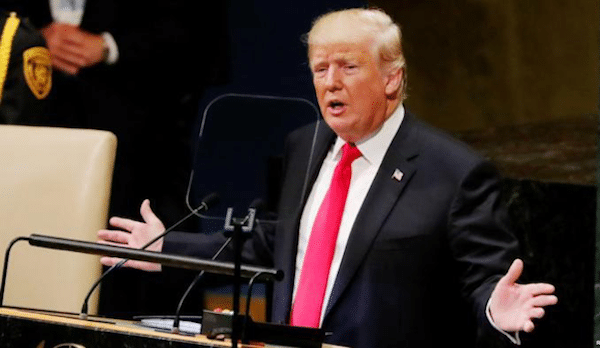 MR Online | President Donald Trump was a laughingstock as he addressed the 73rd Session of the UN General Assembly Photo Reuters | MR Online