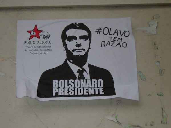 | Far right poster in support of Bolsonaro It references Olavo de Carvalho a proponent of the Cultural Marxism conspiracy theory | MR Online