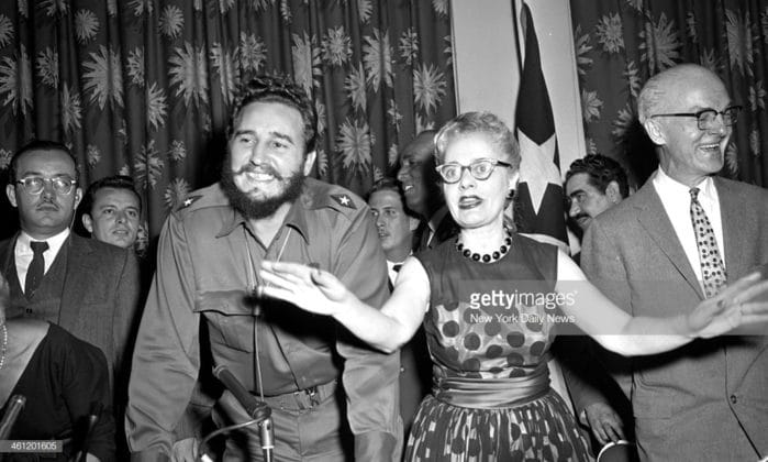 | The original photo Fidel Castro visits New York Castro Dr Grayson Kirk pres of Columbia University Photo By John DupreyNY Daily News via Getty Images | MR Online