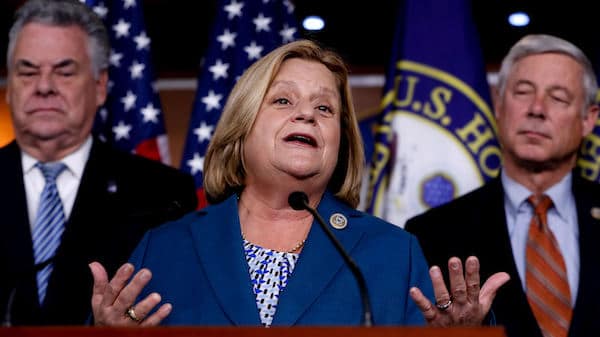 | Rep Ileana Ros Lehtinen R Fla flanked by Rep Peter King R NY left and Rep Fred Upton R Mich during a news conference on Capitol Hill in Washington Nov 9 2017 J Scott Applewhite | AP | MR Online
