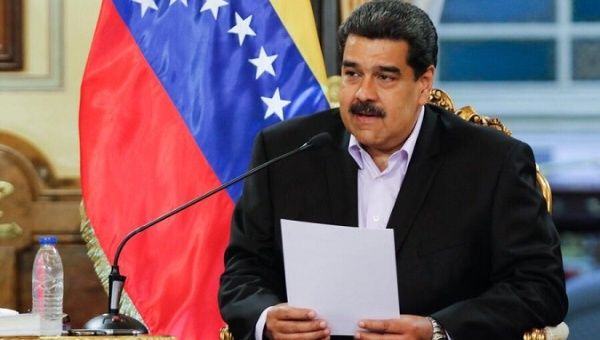 | Venezuelan President Nicolas Maduro called the US decision to sanction US$7 billion in assets from the countrys oil sector a robbery | Photo Presidencia | MR Online