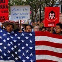 Thousands March Demanding Legal Status for Immigrants (Photo Credit: David Bacon)