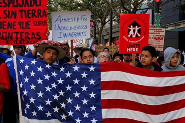 | Thousands March Demanding Legal Status for Immigrants Photo Credit David Bacon | MR Online