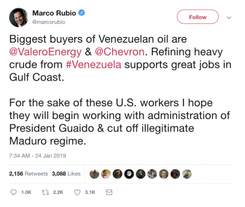 | Tweet from US Senator Marco Rubio | MR Online