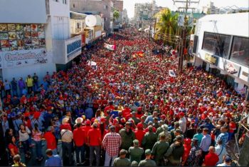 | Massive Chavista march in the city of Porlamar on February 8 Photo Twitter | MR Online